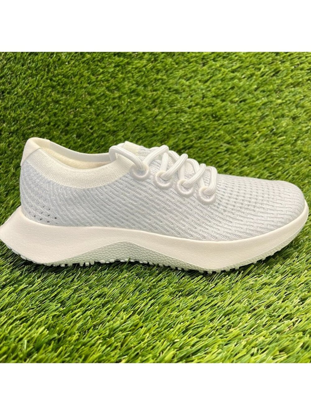 Allbirds Tree Dasher 2 Womens Size 5 White Athletic Running Knit Shoes Sneakers